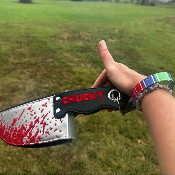 Spirit Halloween Purse Inspired by the Chucky Movie with hand placed rhinestones - Picture 8 of 10